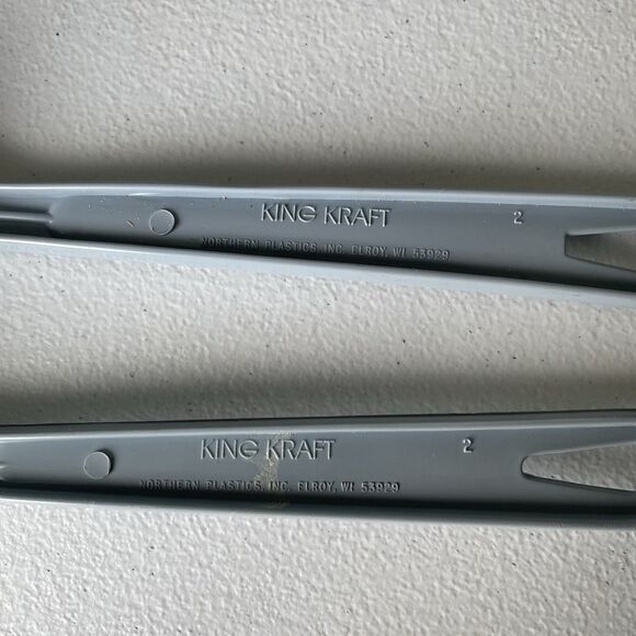 Vintage King Kraft Nylon Slatted Spatula Turner Cooking Spoons Blue Lot of 3 USA - Picture 10 of 11